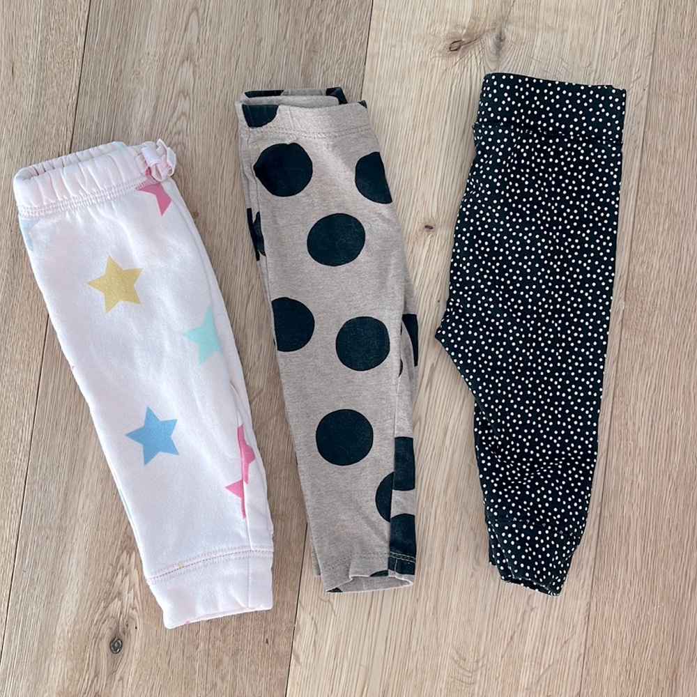 Gender neutral legging bundle 3-6 months